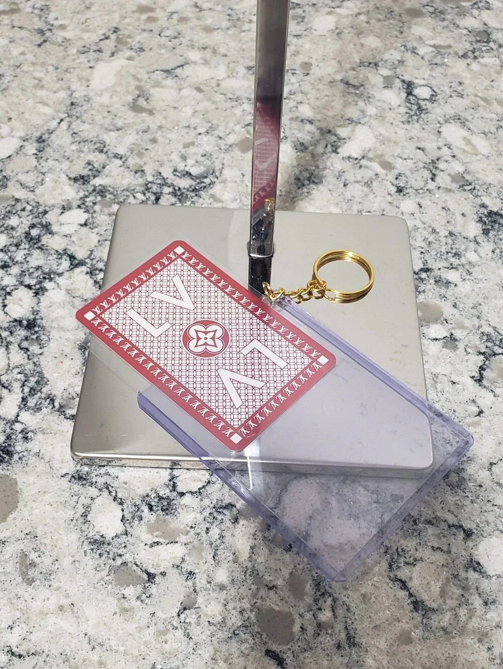 Louis Vuitton Playing Card Keychain Bag Charm